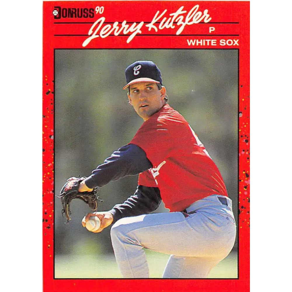 1990 Donruss #503 Jerry Kutzler VG-EX RC Rookie Chicago White Sox Baseball Card Image 1