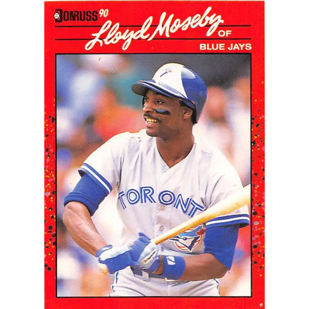 1990 Donruss #504 Lloyd Moseby VG-EX Toronto Blue Jays Baseball Card Image 1