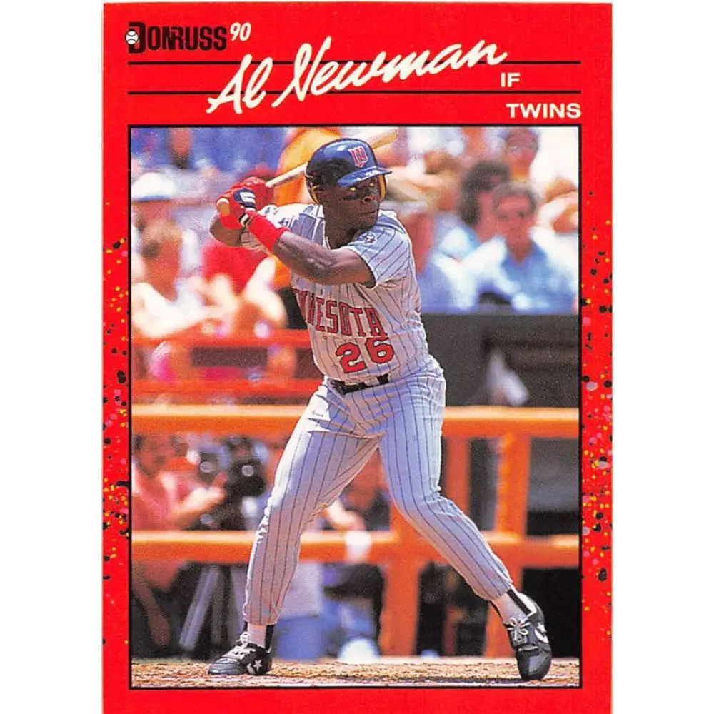 1990 Donruss #506 Al Newman VG-EX Minnesota Twins Baseball Card Image 1