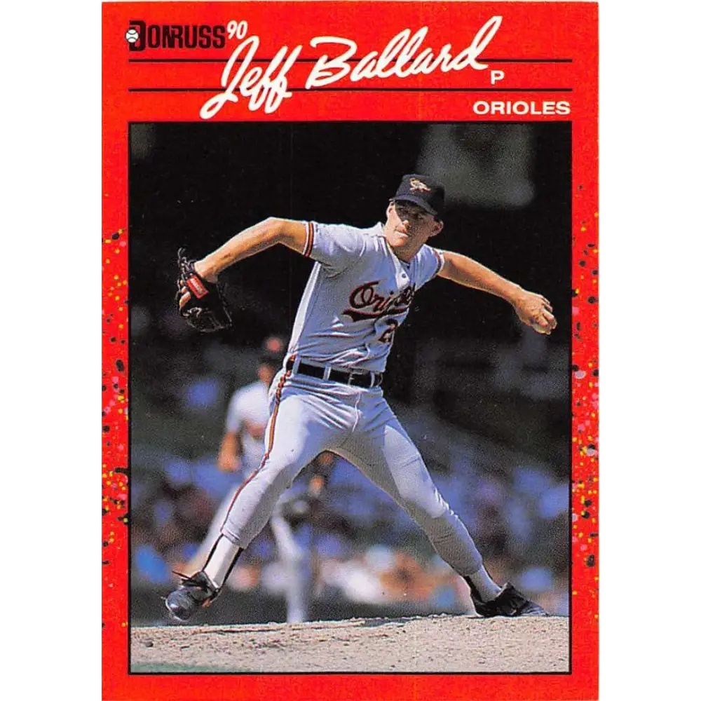 1990 Donruss #51 Jeff Ballard VG-EX Baltimore Orioles Baseball Card Image 1