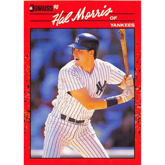 1990 Donruss #514 Hal Morris VG-EX New York Yankees Baseball Card Image 1