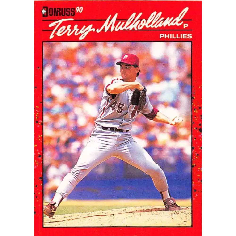 1990 Donruss #515 Terry Mulholland VG-EX Philadelphia Phillies Baseball Card Image 1