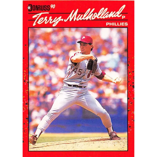 1990 Donruss #515 Terry Mulholland VG-EX Philadelphia Phillies Baseball Card Image 1
