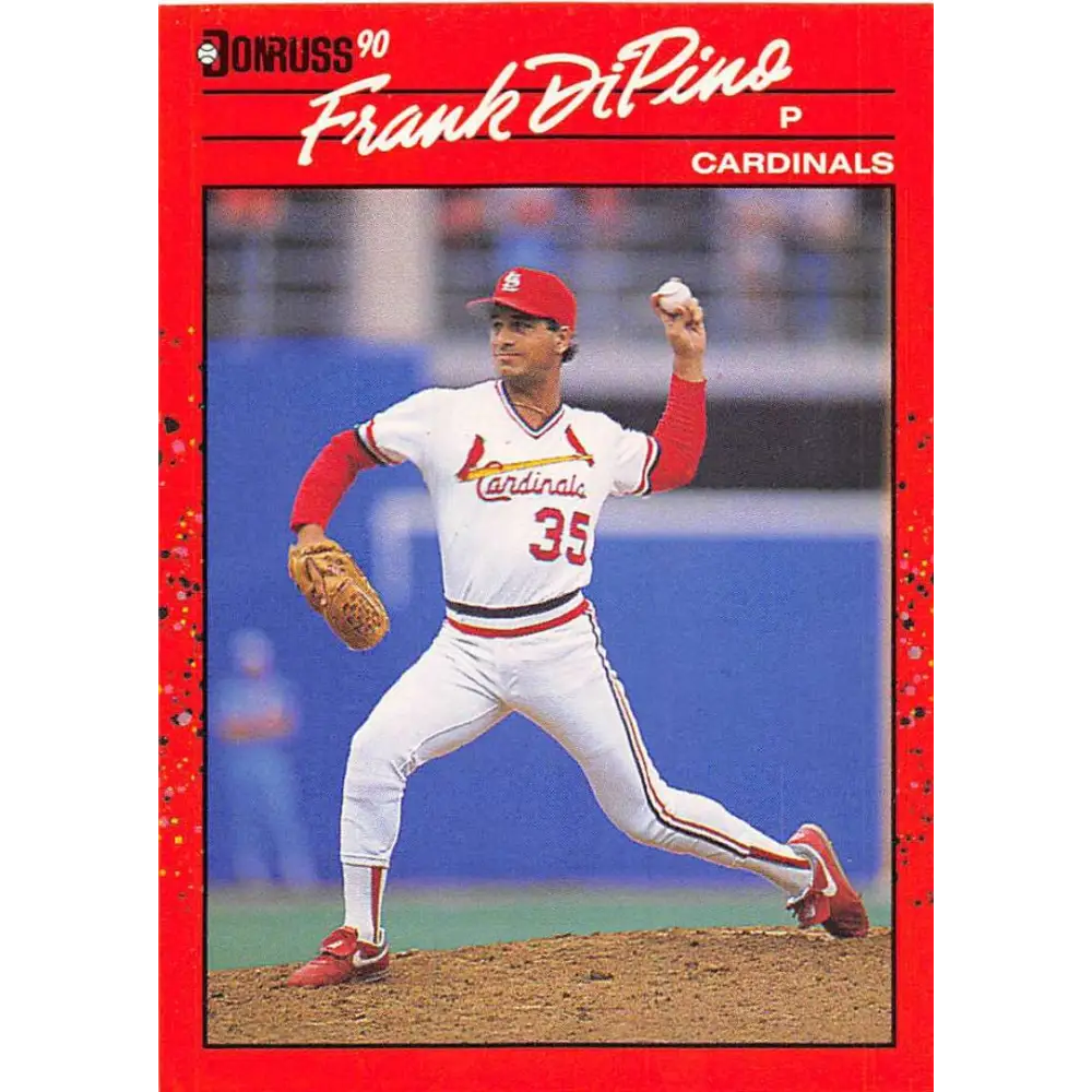 1990 Donruss #518 Frank DiPino VG-EX St. Louis Cardinals Baseball Card Image 1