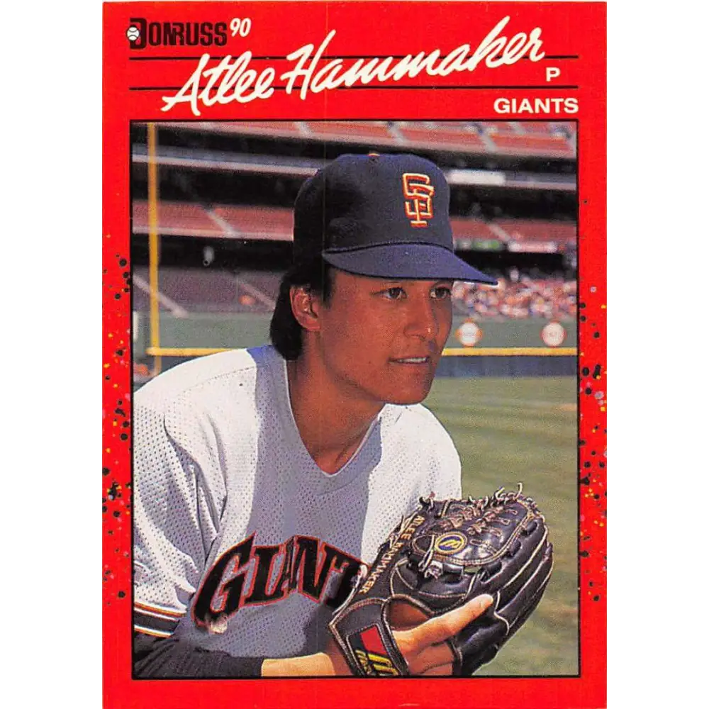 1990 Donruss #532 Atlee Hammaker VG-EX San Francisco Giants Baseball Card Image 1