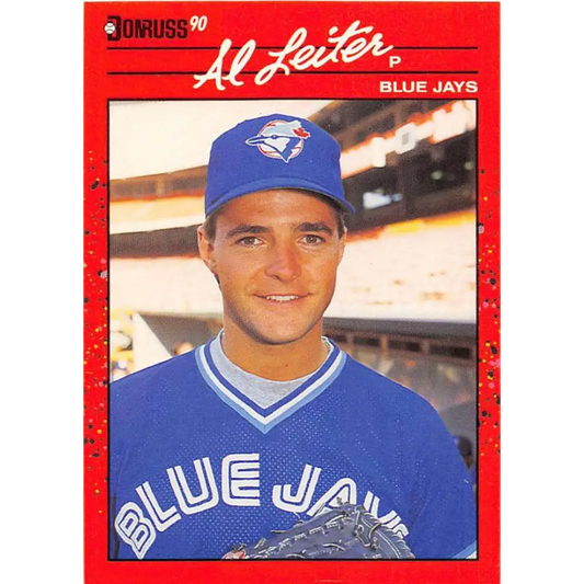 1990 Donruss #543 Al Leiter VG-EX Toronto Blue Jays Baseball Card Image 1