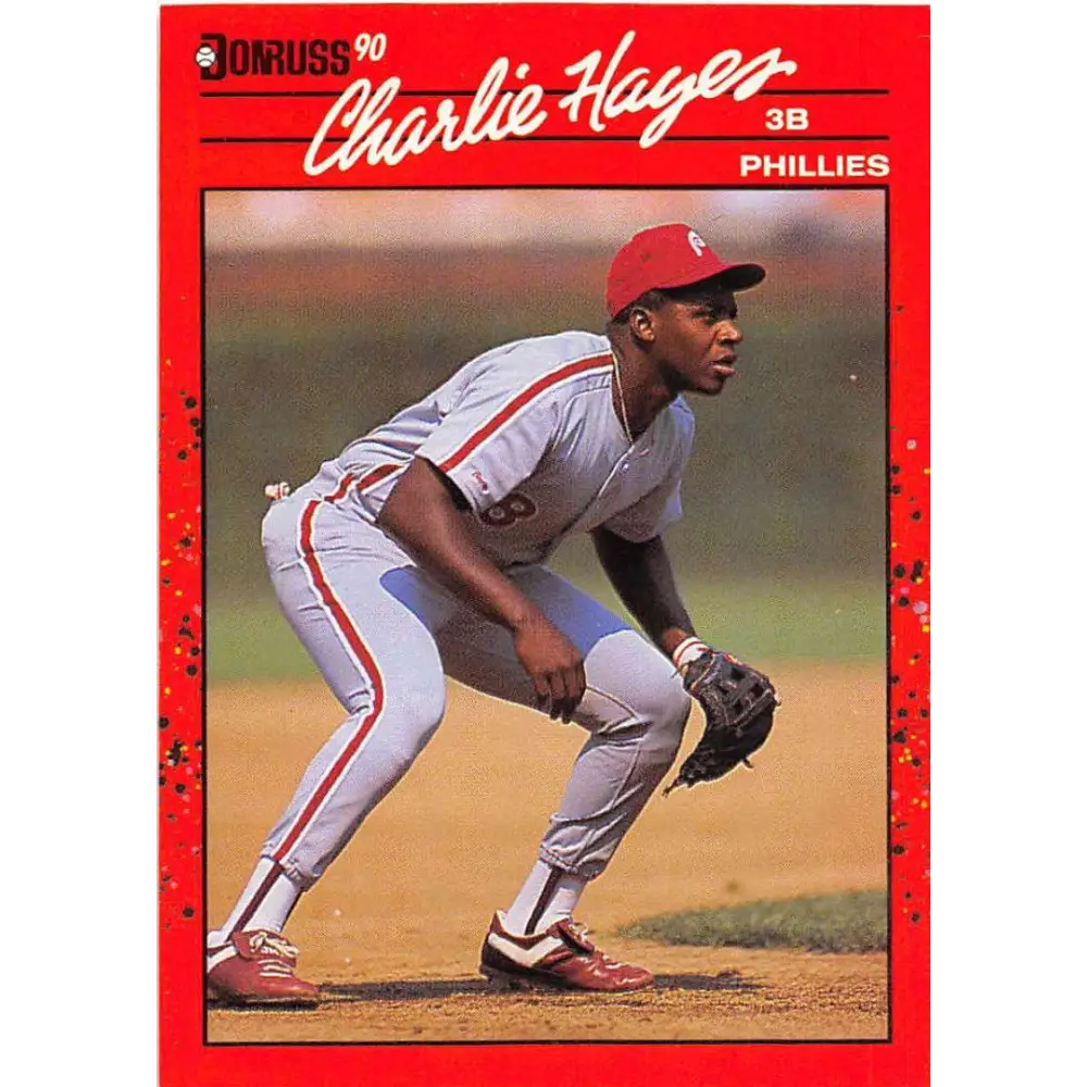 1990 Donruss #548 Charlie Hayes VG-EX Philadelphia Phillies Baseball Card Image 1