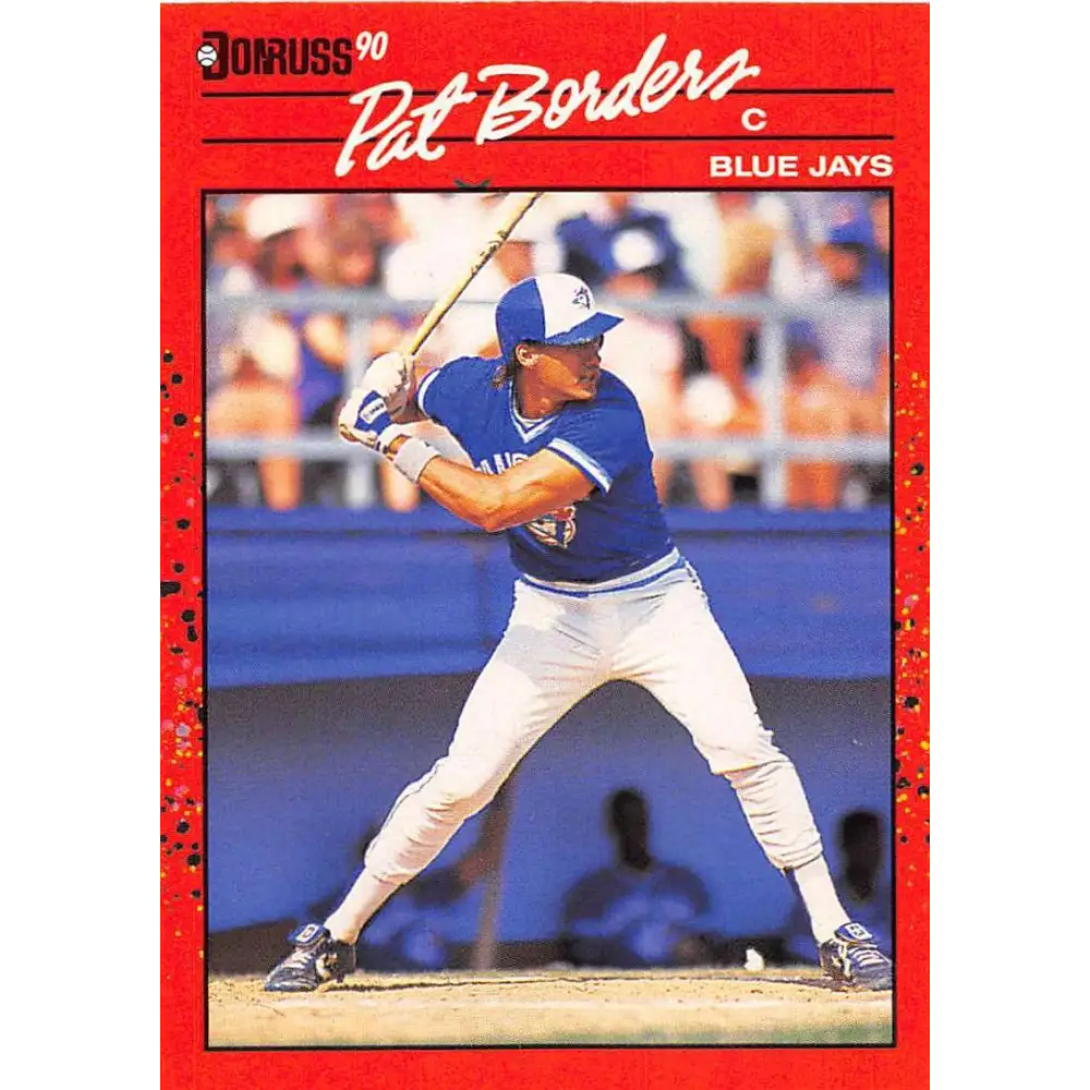1990 Donruss #560 Pat Borders VG-EX Toronto Blue Jays Baseball Card Image 1