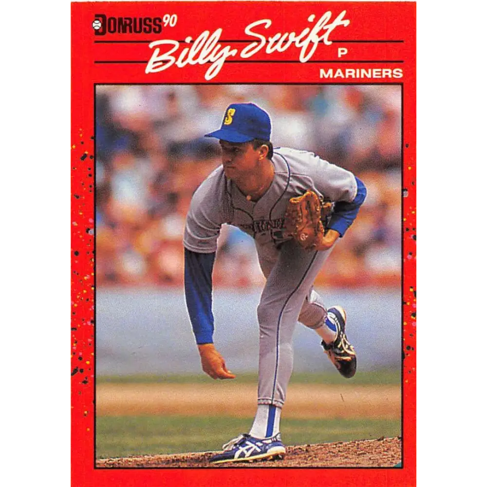 1990 Donruss #566 Bill Swift VG-EX Seattle Mariners Baseball Card Image 1