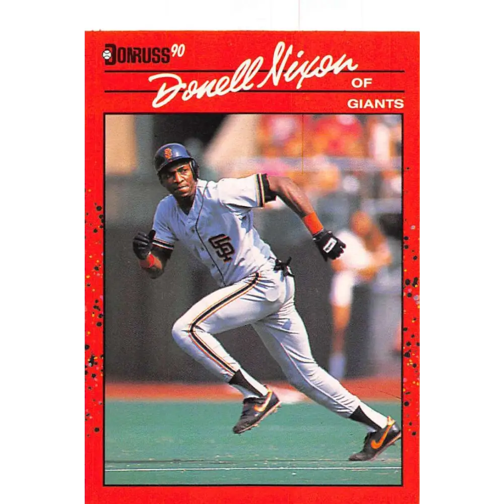 1990 Donruss #571 Donell Nixon VG-EX San Francisco Giants Baseball Card Image 1