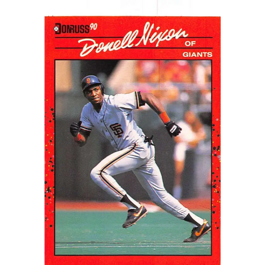1990 Donruss #571 Donell Nixon VG-EX San Francisco Giants Baseball Card Image 1