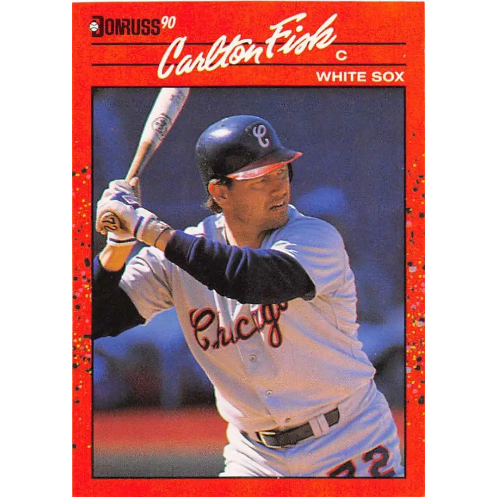 1990 Donruss #58 Carlton Fisk VG-EX Chicago White Sox Baseball Card Image 1
