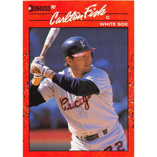 1990 Donruss #58 Carlton Fisk VG-EX Chicago White Sox Baseball Card Image 1