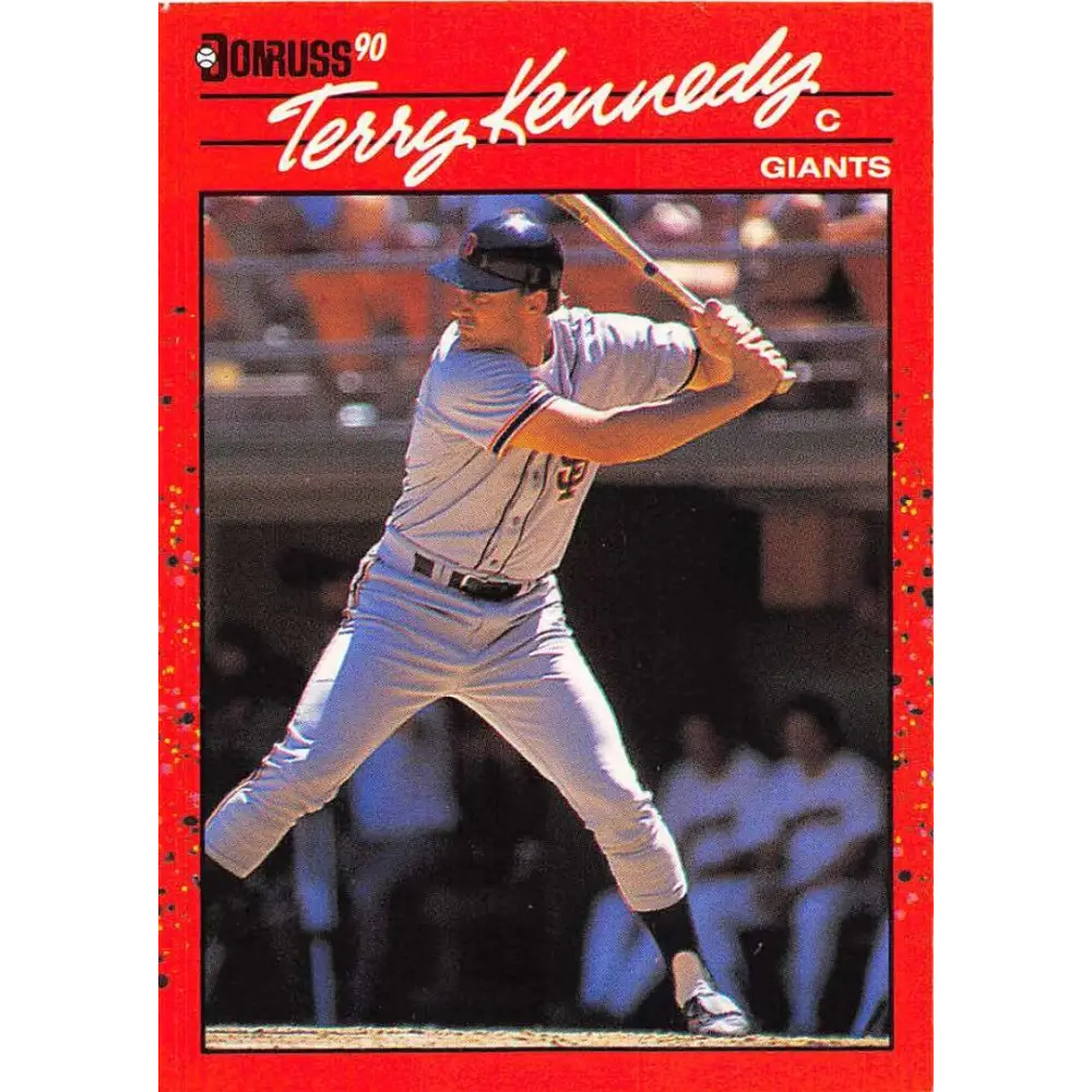 1990 Donruss #602 Terry Kennedy DP VG-EX San Francisco Giants Baseball Card Image 1