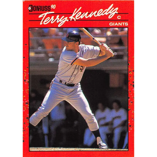 1990 Donruss #602 Terry Kennedy DP VG-EX San Francisco Giants Baseball Card Image 1