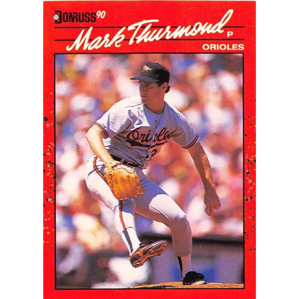 1990 Donruss #612 Mark Thurmond DP VG-EX Baltimore Orioles Baseball Card Image 1