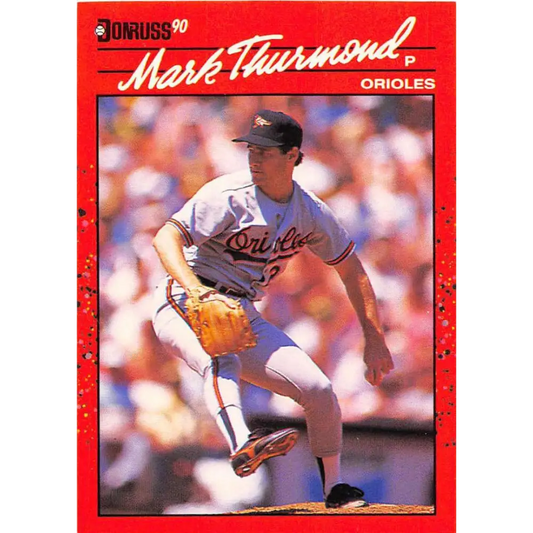 1990 Donruss #612 Mark Thurmond DP VG-EX Baltimore Orioles Baseball Card Image 1
