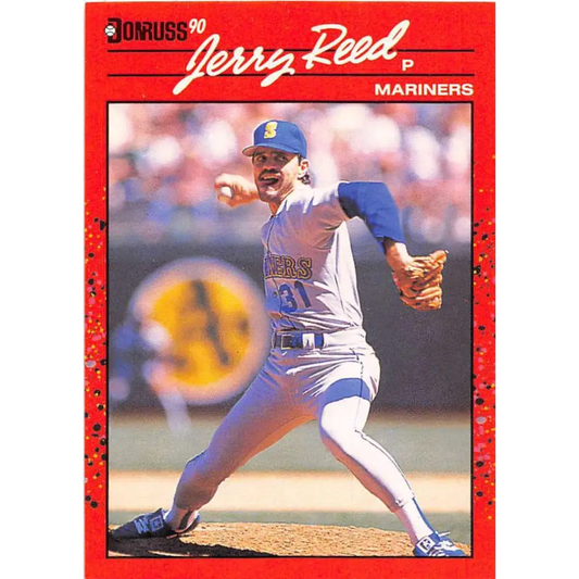 1990 Donruss #614 Jerry Reed DP VG-EX Seattle Mariners Baseball Card Image 1