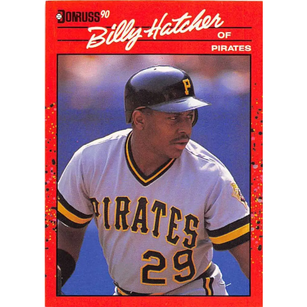 1990 Donruss #616 Billy Hatcher DP VG-EX Pittsburgh Pirates Baseball Card Image 1