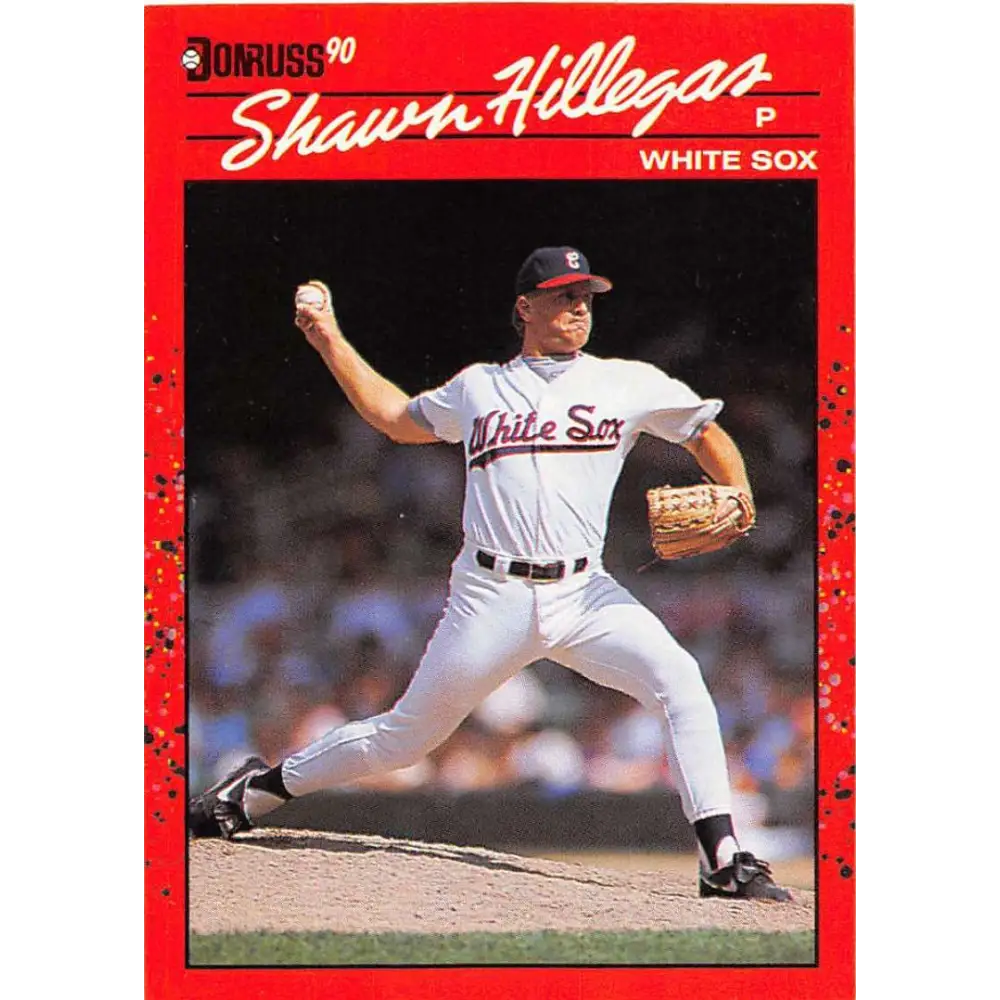 1990 Donruss #619 Shawn Hillegas DP VG-EX Chicago White Sox Baseball Card Image 1