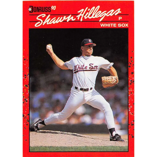 1990 Donruss #619 Shawn Hillegas DP VG-EX Chicago White Sox Baseball Card Image 1