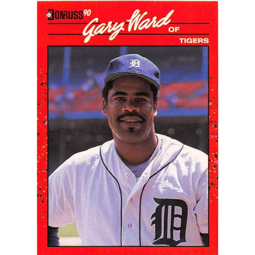1990 Donruss #621 Gary Ward DP VG-EX Detroit Tigers Baseball Card Image 1