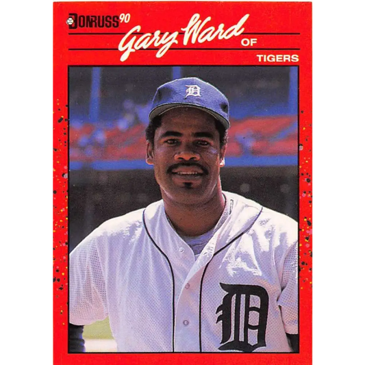 1990 Donruss #621 Gary Ward DP VG-EX Detroit Tigers Baseball Card Image 1
