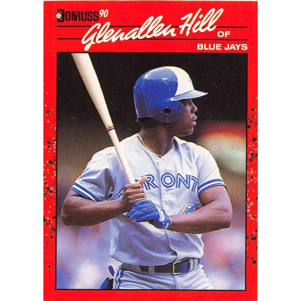 1990 Donruss #627 Glenallen Hill DP VG-EX Toronto Blue Jays Baseball Card Image 1