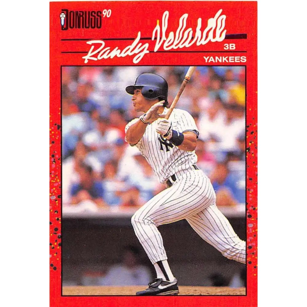 1990 Donruss #630 Randy Velarde DP VG-EX New York Yankees Baseball Card Image 1