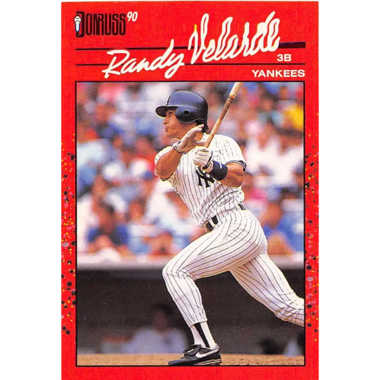 1990 Donruss #630 Randy Velarde DP VG-EX New York Yankees Baseball Card Image 1