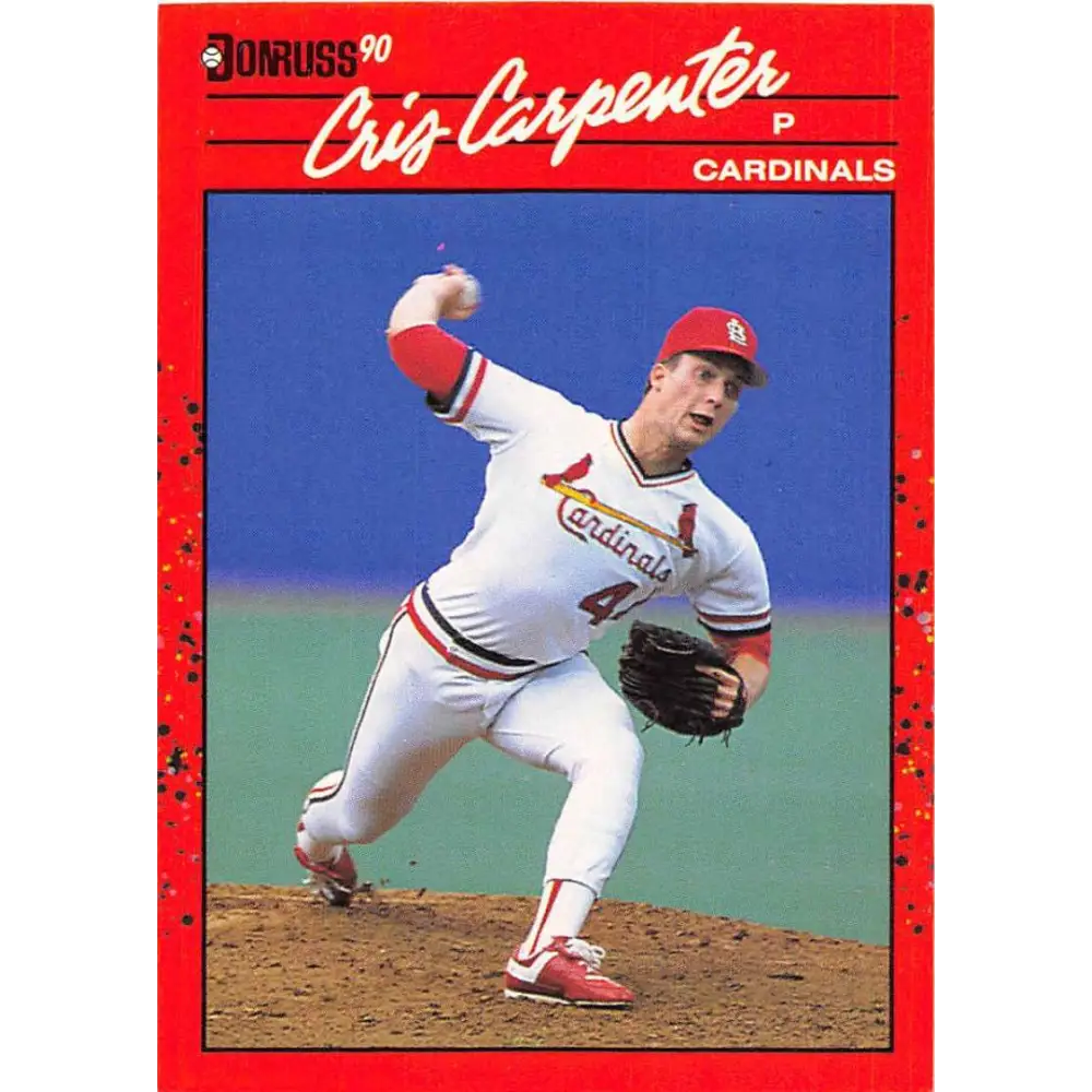 1990 Donruss #634 Cris Carpenter DP VG-EX St. Louis Cardinals Baseball Card Image 1