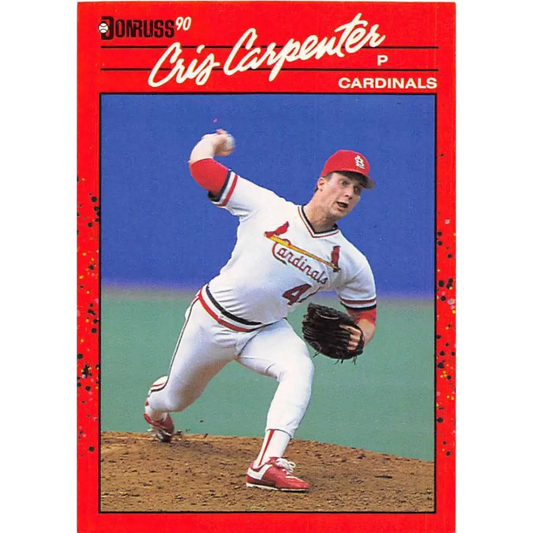 1990 Donruss #634 Cris Carpenter DP VG-EX St. Louis Cardinals Baseball Card Image 1