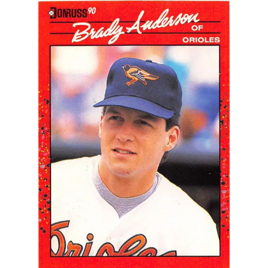 1990 Donruss #638 Brady Anderson VG-EX Baltimore Orioles Baseball Card Image 1