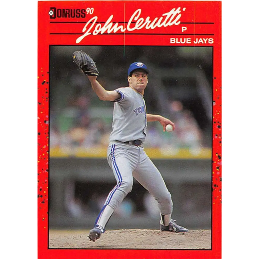 1990 Donruss #645 John Cerutti VG-EX Toronto Blue Jays Baseball Card Image 1