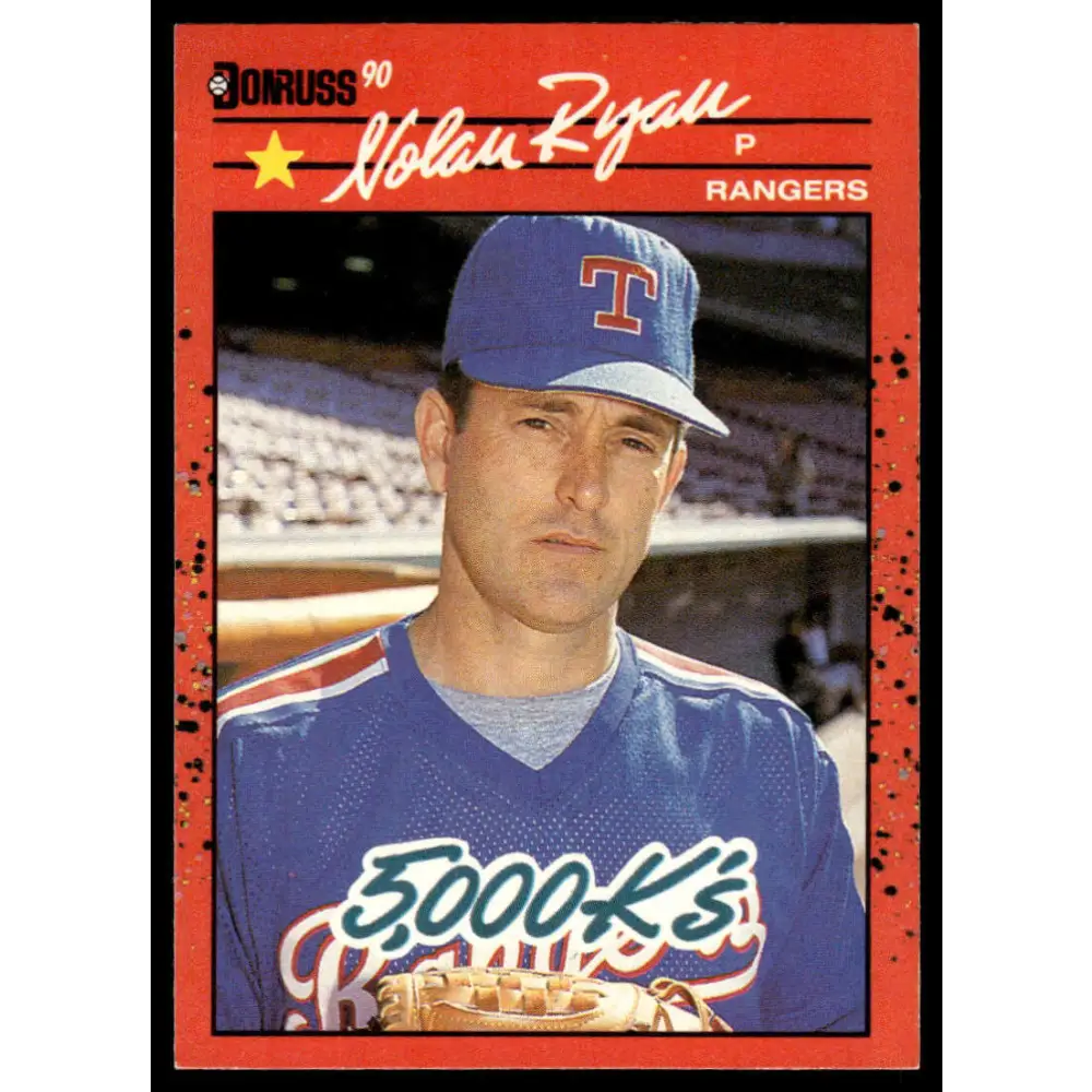 1990 Donruss #659 Nolan Ryan EX/NM Texas Rangers Baseball Card Image 1