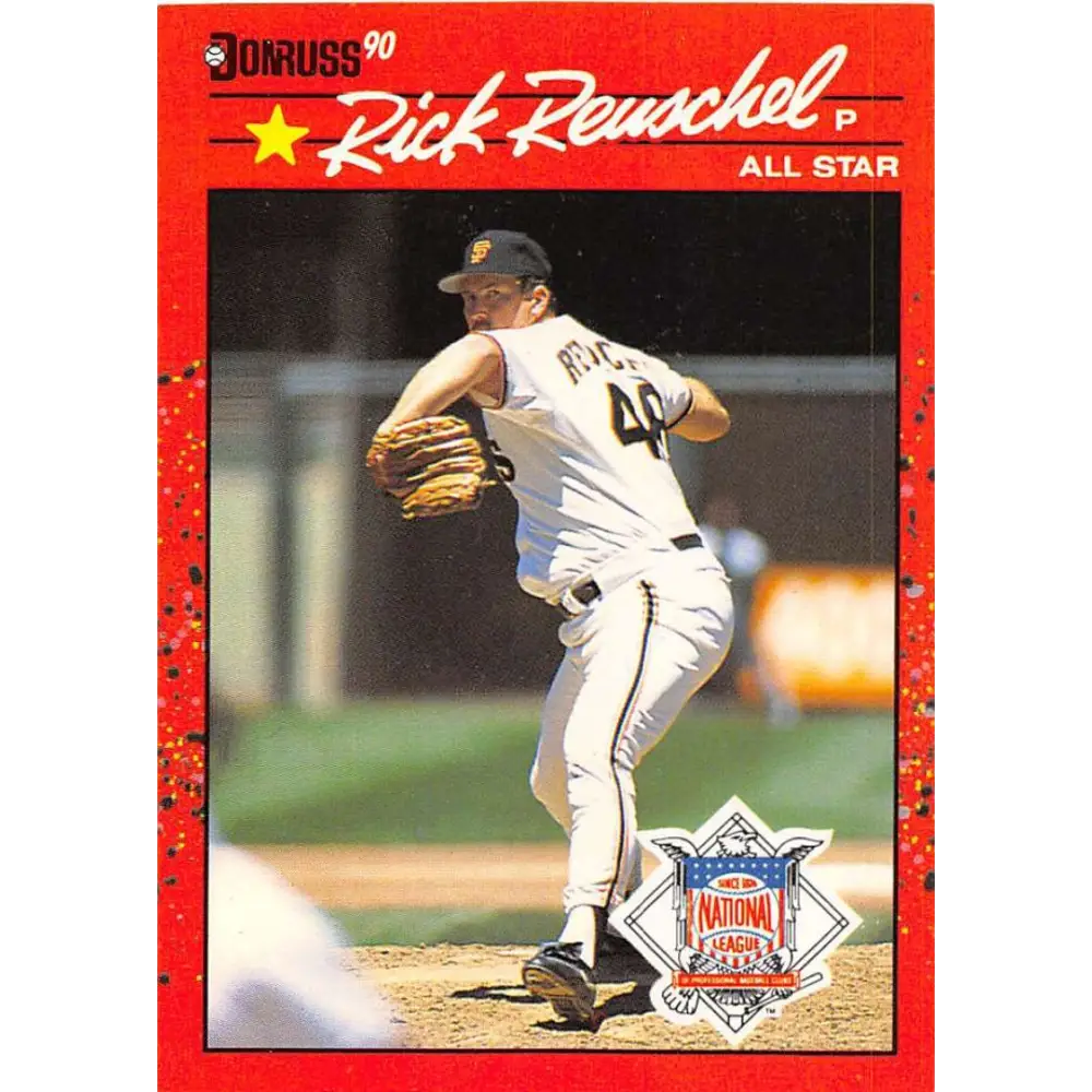 1990 Donruss #663b Rick Reuschel AS VG-EX San Francisco Giants Baseball Card Image 1
