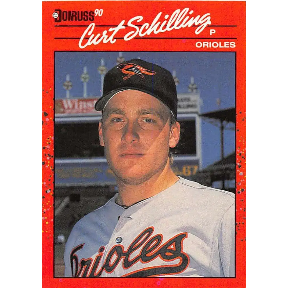 1990 Donruss #667 Curt Schilling VG-EX Baltimore Orioles Baseball Card Image 1