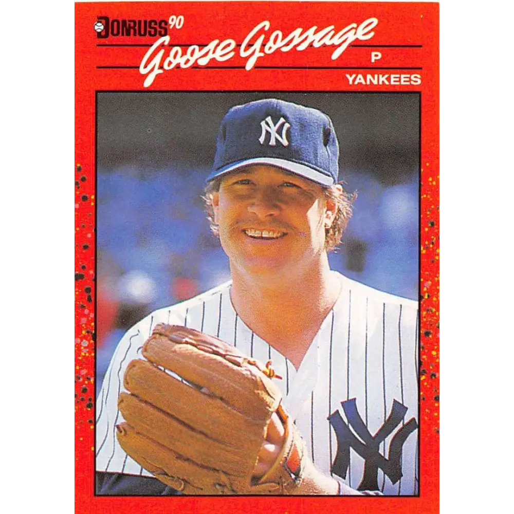 1990 Donruss #678 Rich Gossage VG-EX New York Yankees Baseball Card Image 1