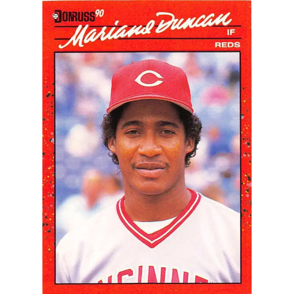 1990 Donruss #684 Mariano Duncan VG-EX Cincinnati Reds Baseball Card Image 1