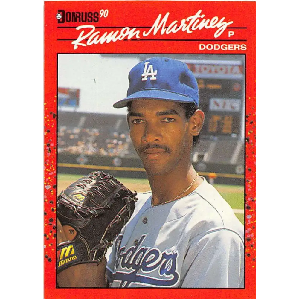 1990 Donruss #685 Ramon Martinez VG-EX Los Angeles Dodgers Baseball Card Image 1