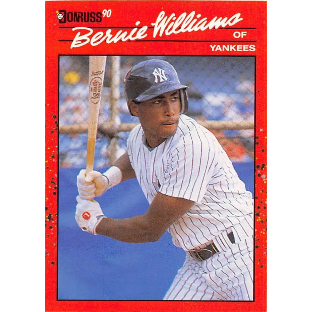 1990 Donruss #689 Bernie Williams VG-EX RC Rookie New York Yankees Baseball Card Image 1