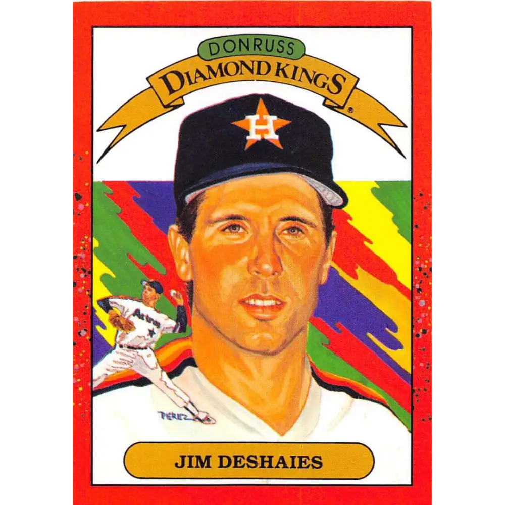 1990 Donruss #7 Jim Deshaies DK DP VG-EX Houston Astros Baseball Card Image 1