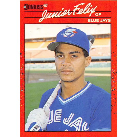 1990 Donruss #70 Junior Felix VG-EX Toronto Blue Jays Baseball Card Image 1
