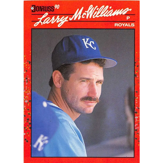 1990 Donruss #709 Larry McWilliams VG-EX Kansas City Royals Baseball Card Image 1
