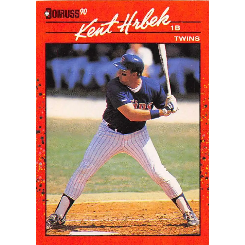 1990 Donruss #81 Kent Hrbek VG-EX Minnesota Twins Baseball Card Image 1