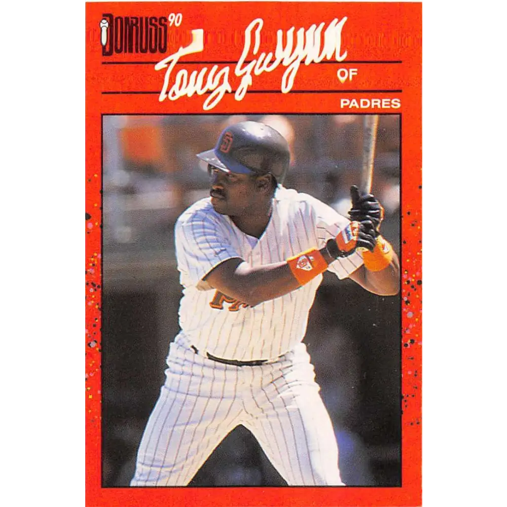 1990 Donruss #86 Tony Gwynn VG-EX San Diego Padres Baseball Card Image 1