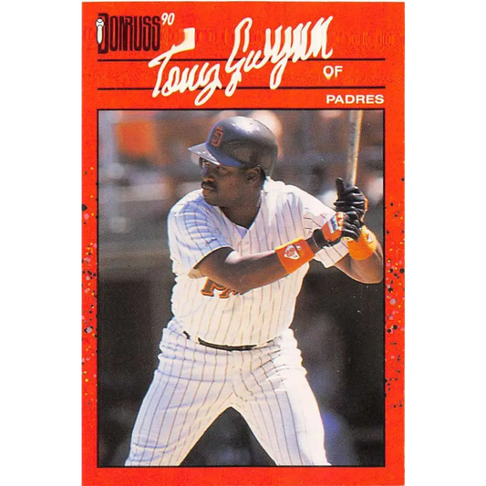 1990 Donruss #86 Tony Gwynn VG-EX San Diego Padres Baseball Card Image 1