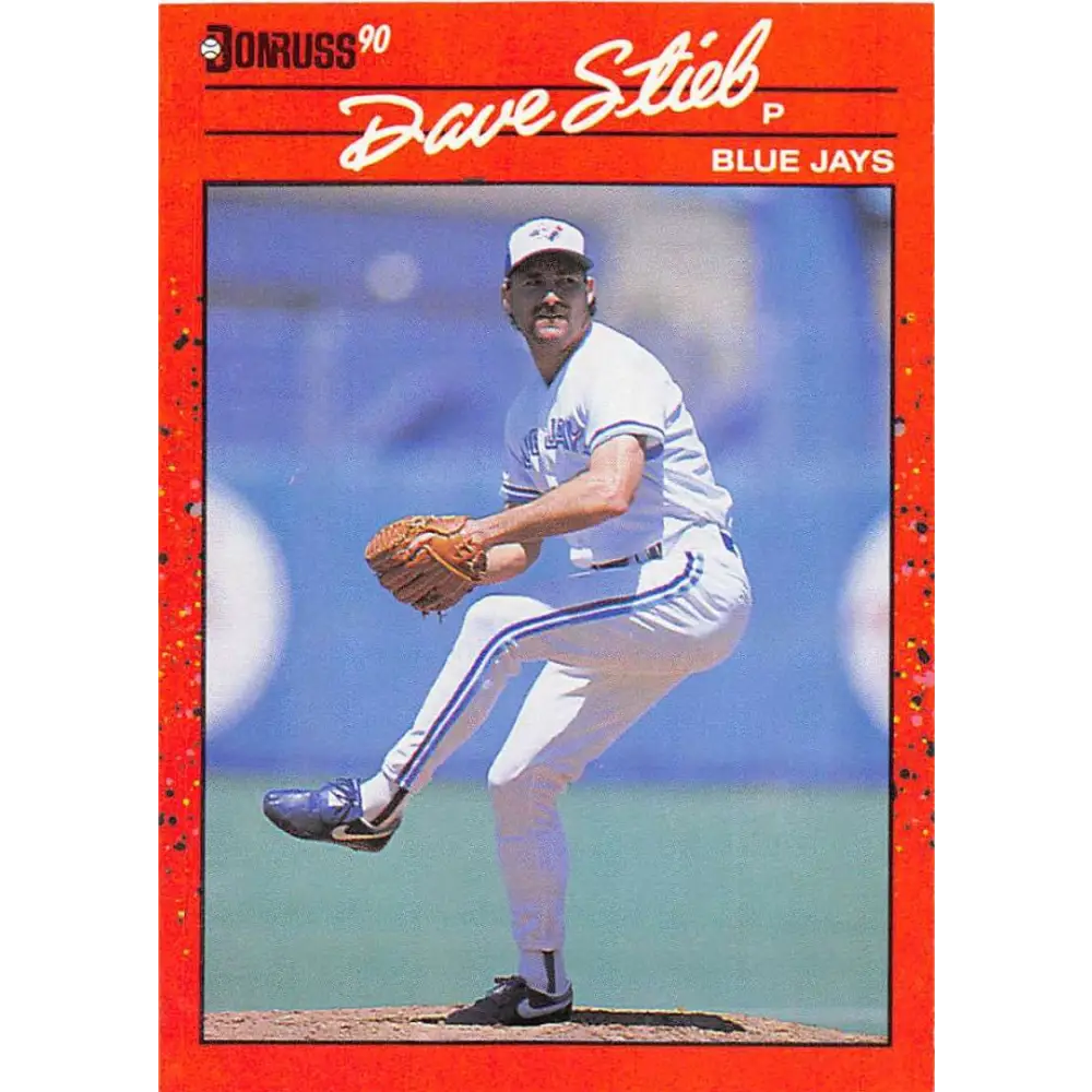 1990 Donruss #87 Dave Stieb VG-EX Toronto Blue Jays Baseball Card Image 1