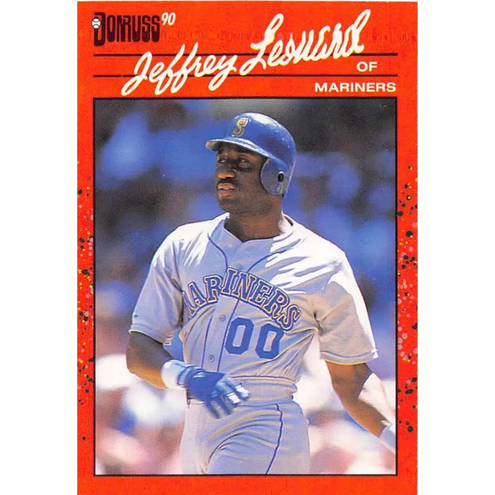 1990 Donruss #93 Jeffrey Leonard VG-EX Seattle Mariners Baseball Card Image 1