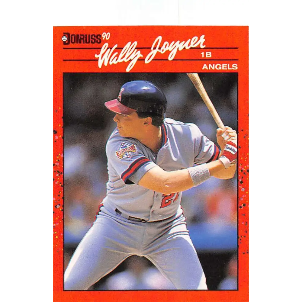 1990 Donruss #94 Wally Joyner VG-EX California Angels Baseball Card Image 1